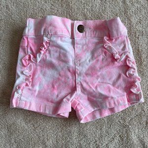 Garanimals Baby Girl Shorts 0-3M Pink Tie-Dye